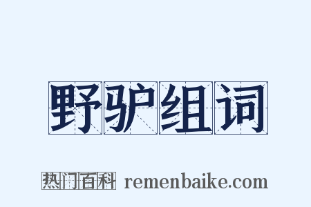 野驴组词是什么意思的图片